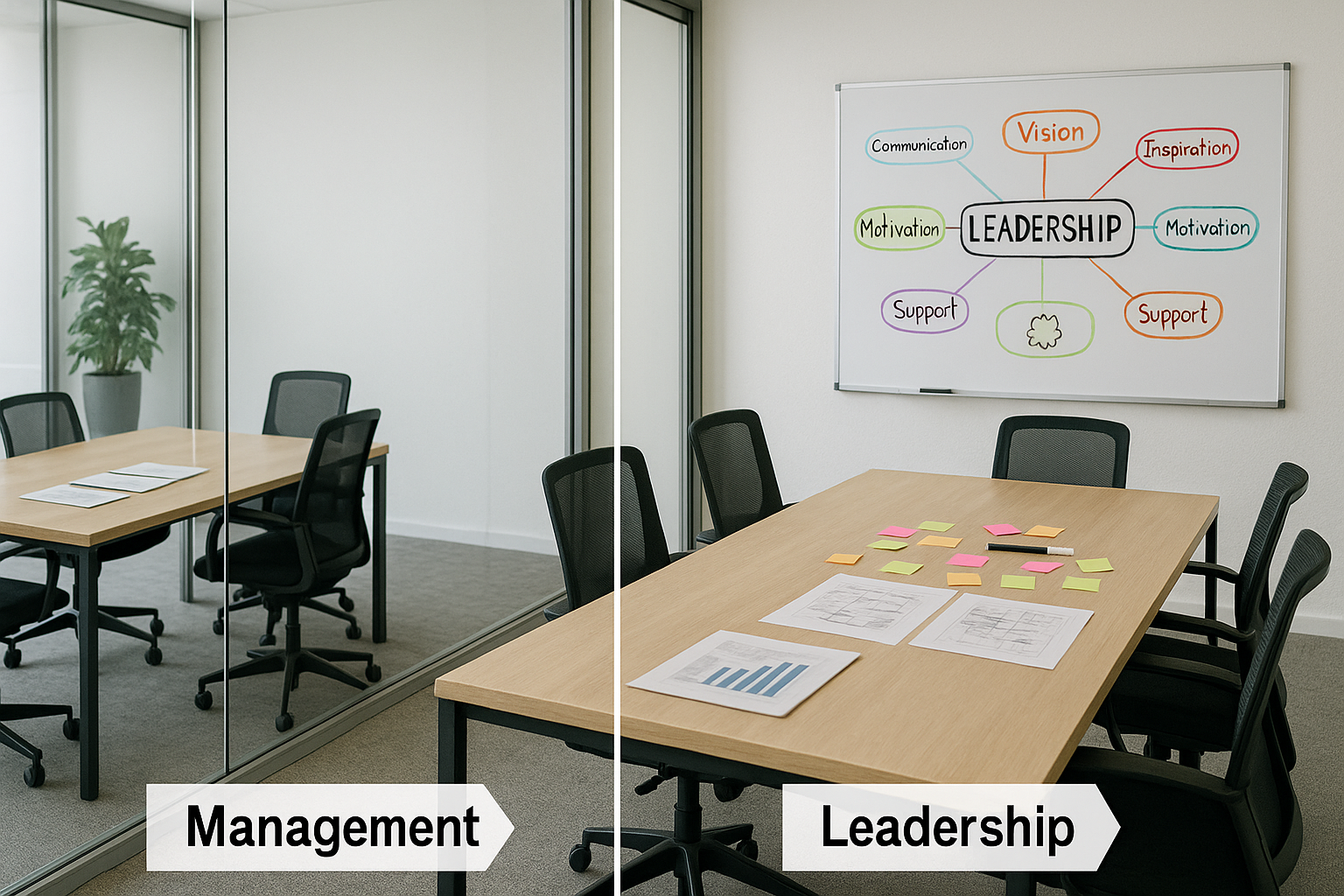 Du management au leadership – définition du concept