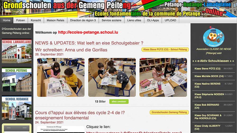 School Website Example 2
