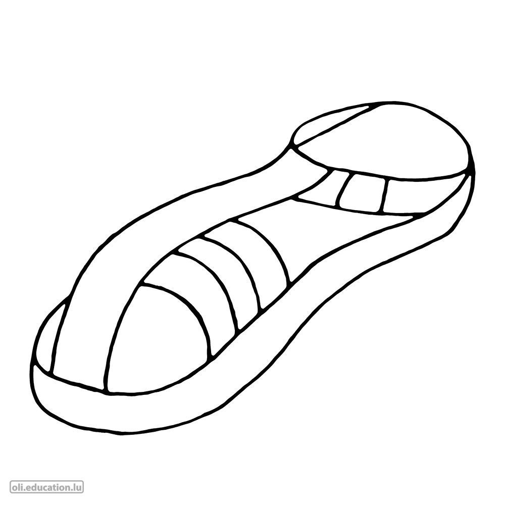 Coloring picture: Sandale