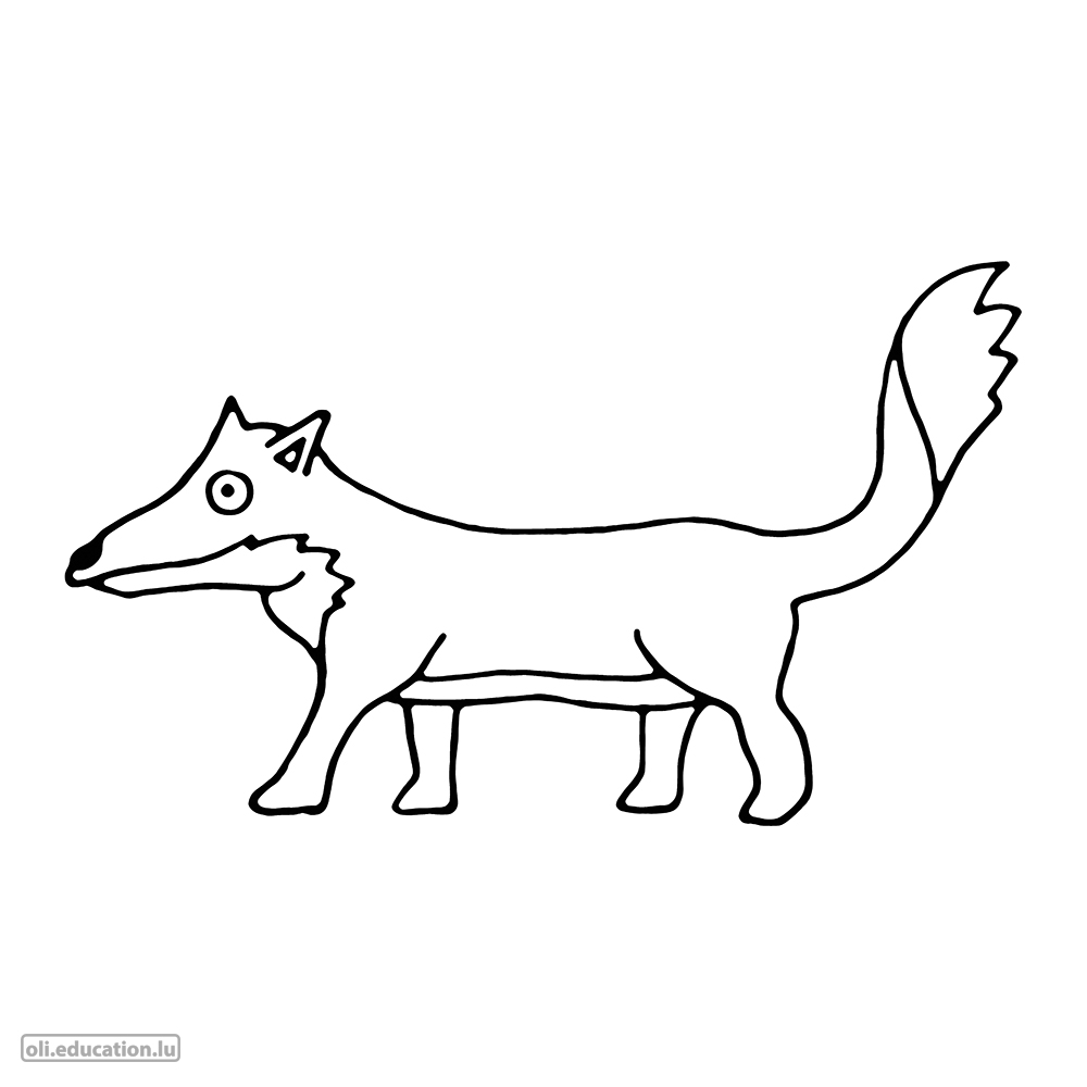 Coloring picture: Fuchs