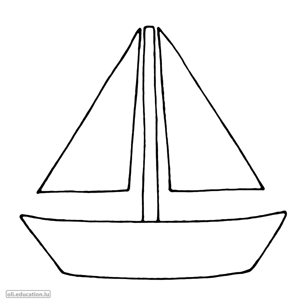 Coloring picture: Boat