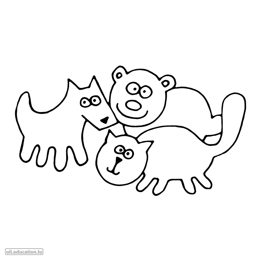 Coloring picture: Animals